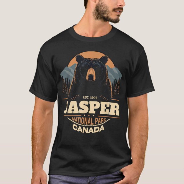 T-shirt Parc national Jasper Colombie-Britannique (Devant)