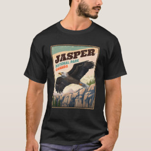 T-shirt Parc national Jasper Eagle Vintage Look