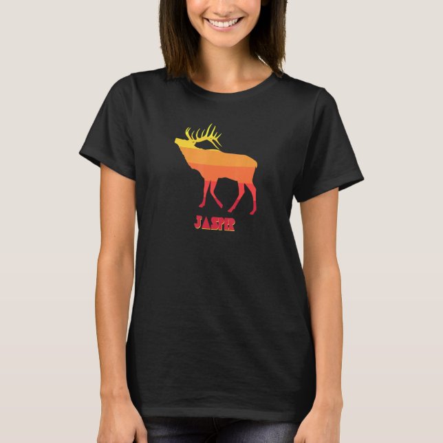 T-shirt Parc national Jasper Elk (Devant)