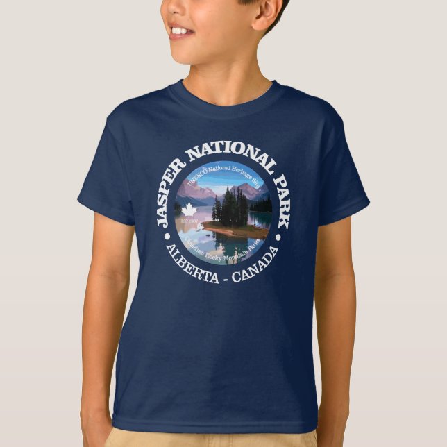 T-shirt Parc national Jasper (lac Maligne) (Devant)