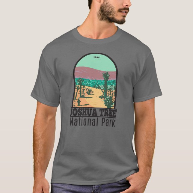 T-shirt Parc national Joshua Tree Cholla Cactus Garden (Devant)