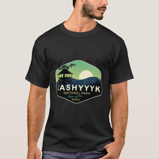 T-shirt Parc National Kashyyyk Maison Des Wookies (Devant)