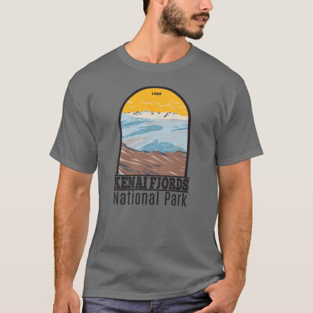 T-shirt Parc national Kenai Fjords Harding Icefield (Devant)