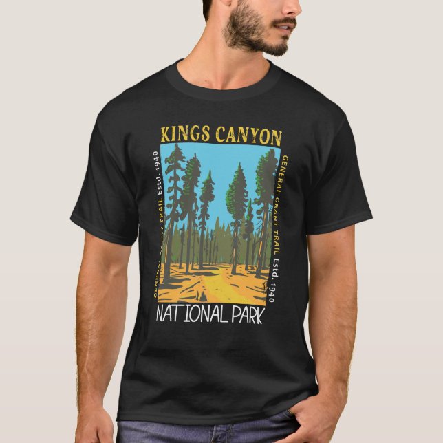 T-shirt Parc national Kings Canyon General Grant Trail (Devant)