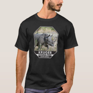 T-shirt Parc national Kruger Afrique du Sud Rhino Aquarell