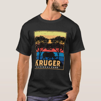 T-shirt Parc national Kruger Safari Rhino Afrique Big Five