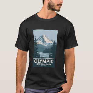 T-shirt Parc national Olympique Camping randonnée vintage