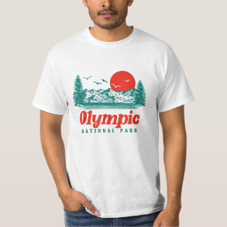 T-shirt Parc National Olympique Montagnes et Sun Graphic