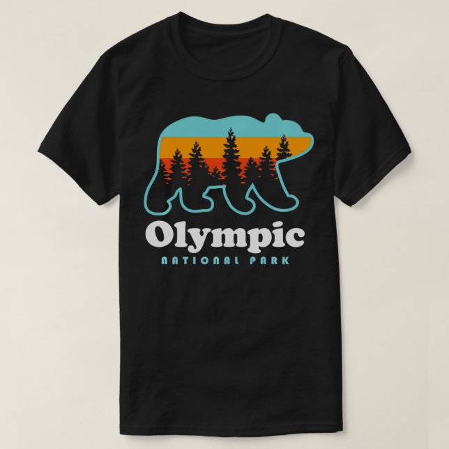 T-shirt Parc national olympique Ours Parc national olympiq (Design devant)