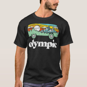 T-shirt Parc national olympique rétro Hippie Van Nature Il