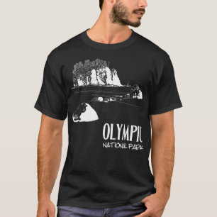 T-shirt Parc national olympique Ruby Beach Washington Art