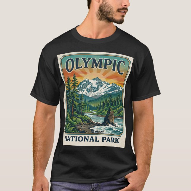 T-shirt Parc national Olympique Vintage (Devant)