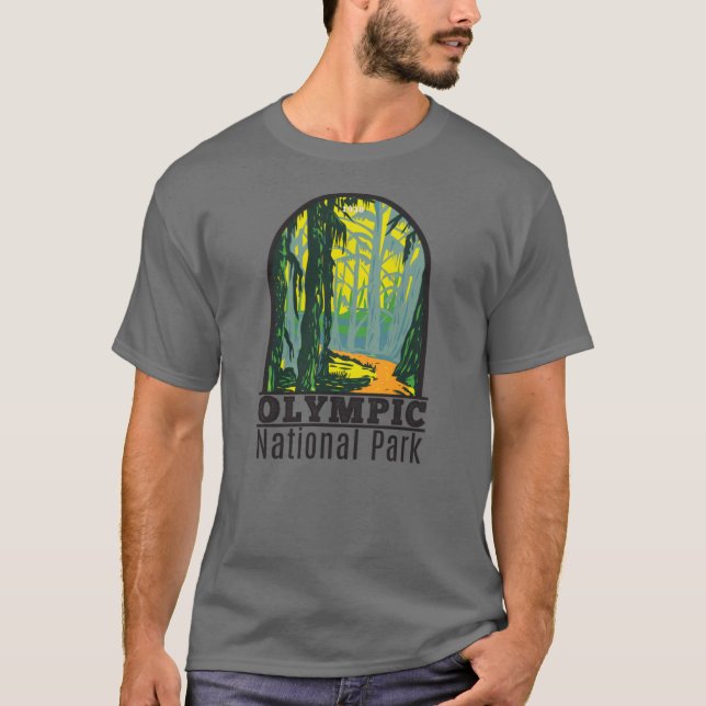 T-shirt Parc national olympique Washington Hoh Rainforest (Devant)