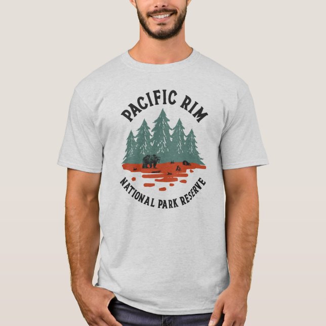 T-shirt Parc national Pacific Rim Adventures (Devant)