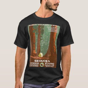 T-shirt Parc national poster vintage de la Sequoia 