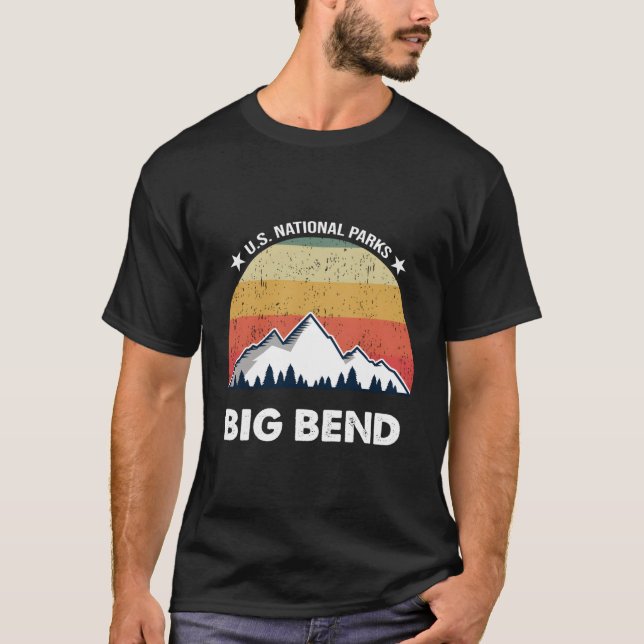 T-shirt Parc national Retro Big Bend (Devant)