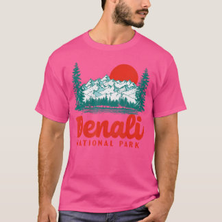 T-shirt Parc National Retro Denali Vintage 80S