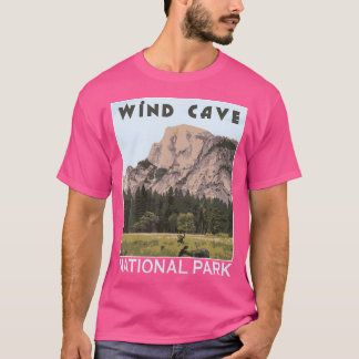T-shirt Parc national Retro Wind Cave Sd Randonnées extéri