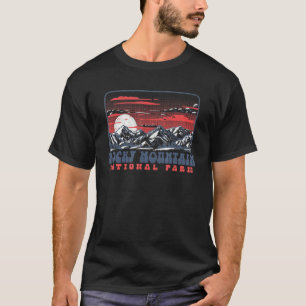 T-shirt Parc national Rocky Mountain Randonnée Vintage et