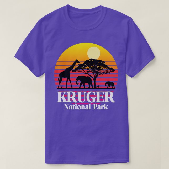 T-shirt Parc national South Africa Safari Kruger (Design devant)