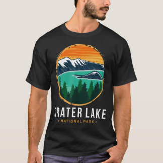 T-shirt Parc national Souvenir Crater Lac Randonnée de mon