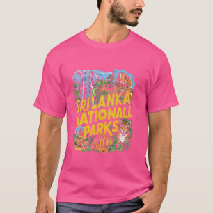 T-shirt Parc national Sri Lanka Inde Eléphants Voyage Vac