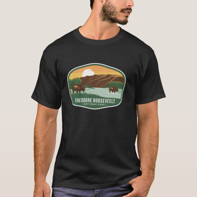 T-shirt Parc national Theodore Roosevelt (Devant)