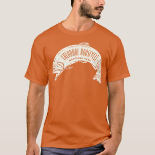 T-shirt Parc national Theodore Roosevelt Poisson Tan
