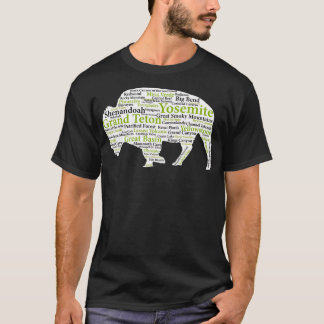 T-shirt Parc national Tous les 59 Parcs nationaux Nature L