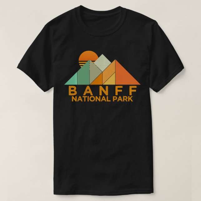 T-shirt Parc national vintage Banff (Design devant)