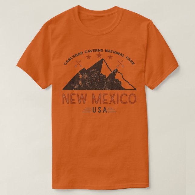 T-shirt Parc national vintage Carlsbad Cavernes 2 (Design devant)