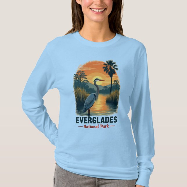 T-shirt Parc national Vintage des Everglades (Devant)