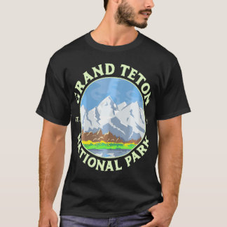 T-shirt Parc national vintage Grand Teton Wy Mountain Hiki
