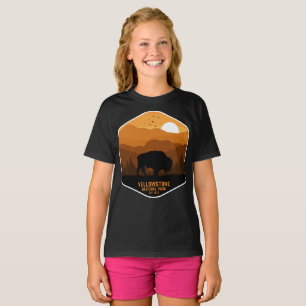 T-shirt Parc national Vintage Retro Yellowstone Wyoming