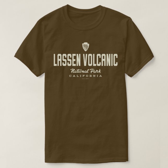 T-shirt Parc national volcanique de Lassen 1916 Arrowhead  (Design devant)