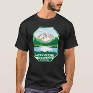 T-shirt Parc national volcanique de Lassen Emblem rétro mi