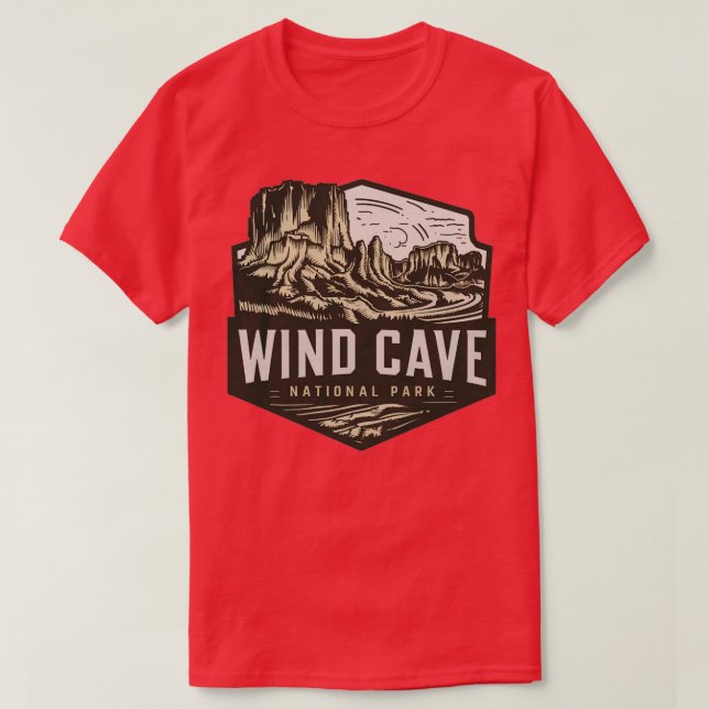 T-shirt Parc national Wind Cave 1 (Design devant)