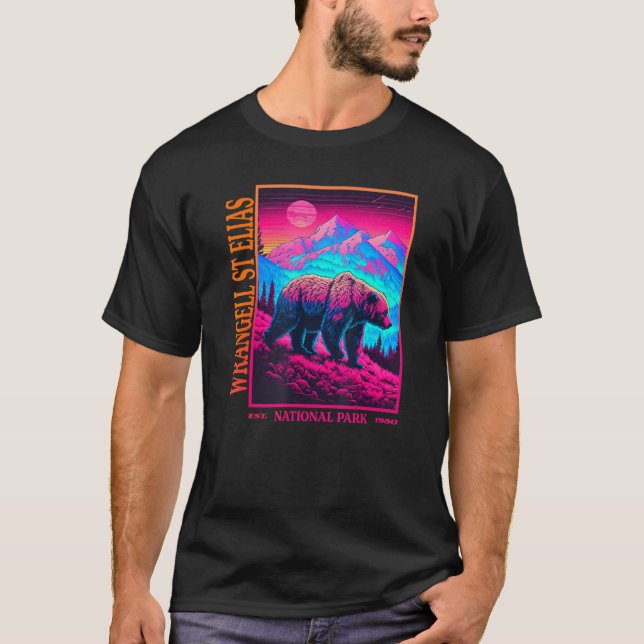 T-shirt Parc national WRANGELL ST ELIAS (Devant)
