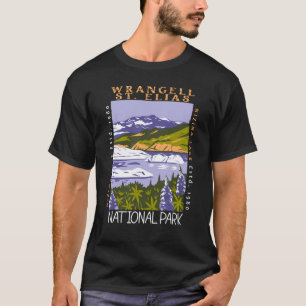 T-shirt Parc national Wrangell St Elias Vintage en détress