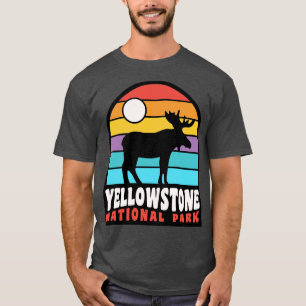 T-shirt Parc national Yellowstone Badge d'orignal