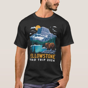 T-shirt Parc national Yellowstone Bear Family Road Trip 20