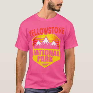 T-shirt Parc national Yellowstone Vintage Randonnées extér