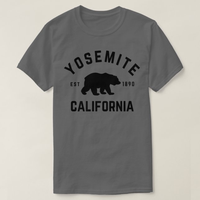 T-shirt Parc national Yosemite California Bear Randonnée O (Design devant)