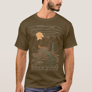 T-shirt Parc national Yosemite Yosemite linéaire Art 2