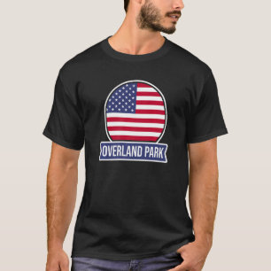 T-shirt PARC OVERLAND USA Nom américain du lieu Drapeau US