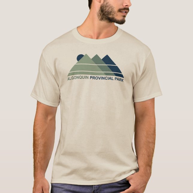T-shirt Parc provincial Algonquin Mountain Sun (Devant)