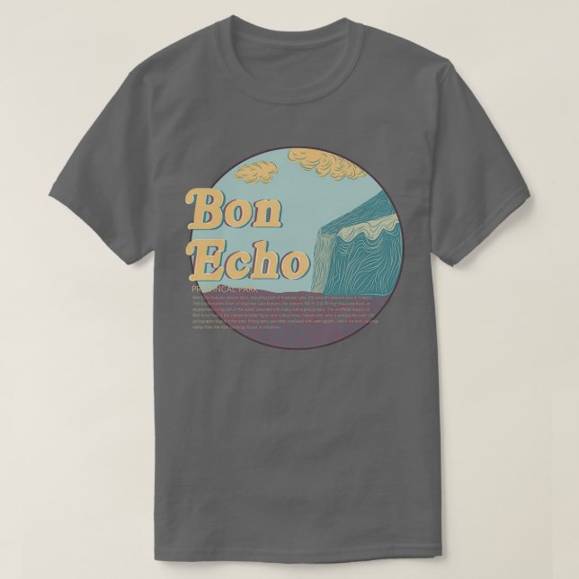 T-shirt Parc provincial Bon Echo Ontario (Design devant)