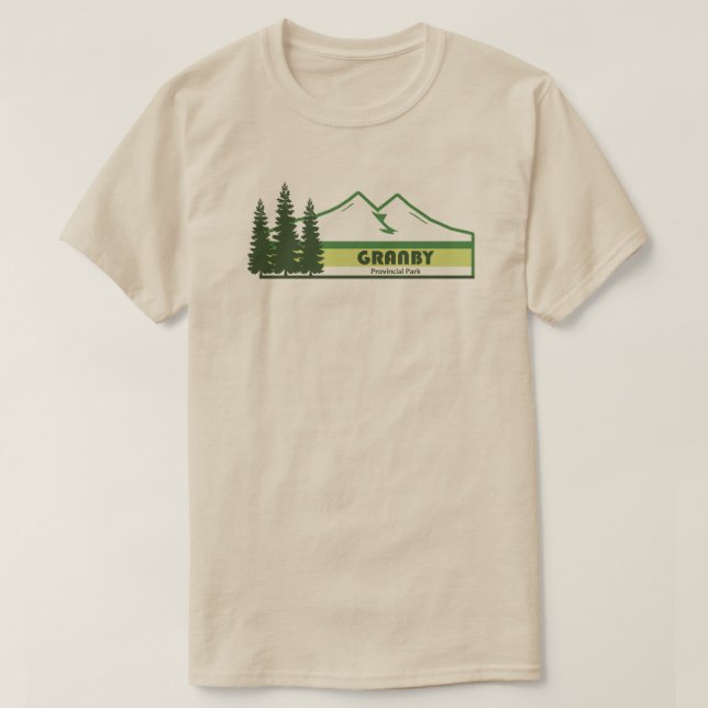 T-shirt Parc provincial Granby Grandes vertes (Design devant)