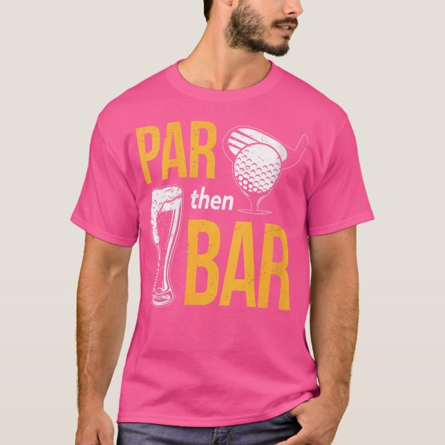 T-shirt Parc Puis Bar Golf Golf Golf Golf Iron Beer Golf C (Devant)