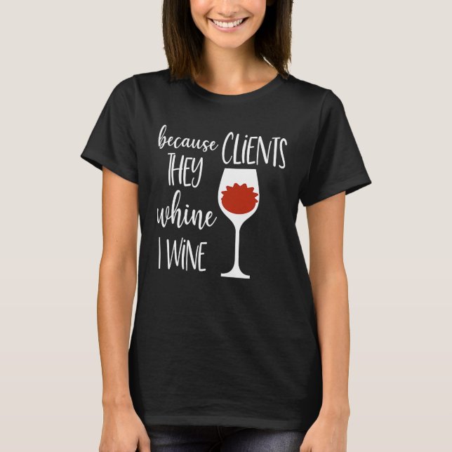 T-shirt Parce Que Clients Ventes Représentants Personnes H (Devant)